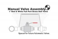 Detail Drawing of a Manual Brass Ball Valve Assembly